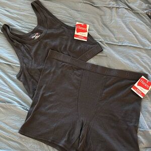 HANES underwear / sleepwear SET - Grey - 2XL
